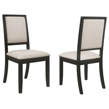 Load image into Gallery viewer, Louise - Upholstered Wood Dining Side Chairs (Set of 2) - Black