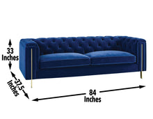 Load image into Gallery viewer, Charlene - Velvet Button Tufted Sofa