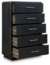 Load image into Gallery viewer, Rowanbeck - Black - Five Drawer Chest
