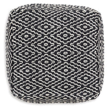 Load image into Gallery viewer, Jasett - Black / Ivory - Pouf