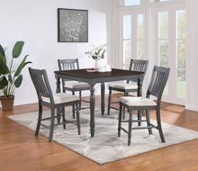 Load image into Gallery viewer, Wiley - 5 Piece Square Counter Height Dining Set - Gray