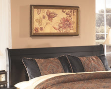 Load image into Gallery viewer, Huey - Black - Queen Sleigh Headboard