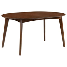 Load image into Gallery viewer, Jedda - Oval Extension Leaf Dining Table - Dark Walnut