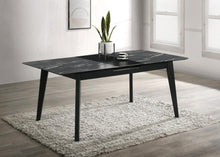 Load image into Gallery viewer, Crestmont - Extension Dining Table Faux Marble - Black