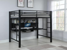 Load image into Gallery viewer, Avalon - Full Workstation Loft Bed - Black