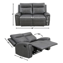 Load image into Gallery viewer, Gaston - Manual Reclining Loveseat - Gray