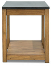 Load image into Gallery viewer, Quentina - Light Brown / Black - Rectangular End Table