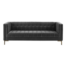 Load image into Gallery viewer, Isaac - Channel Stitch Velvet Sofa