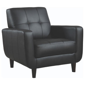 Aaron - Padded Seat Accent Chair - Black