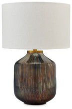 Load image into Gallery viewer, Jadstow - Black / Silver Finish - Glass Table Lamp