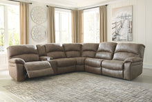 Load image into Gallery viewer, Segburg - Driftwood - Left Arm Facing Power Sofa With Console 4 Pc Sectional