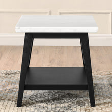 Load image into Gallery viewer, Vida - Marble End Table - Black / White