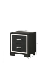 Load image into Gallery viewer, Gennro - Nightstand - Black