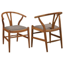 Load image into Gallery viewer, Dinah - Wood Wishbone Dining Side Chair (Set of 2) - Walnut