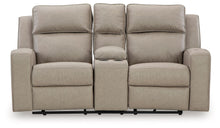 Load image into Gallery viewer, Lavenhorne - Pebble - Dbl Rec Loveseat W/Console