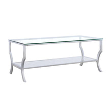 Load image into Gallery viewer, Saide - Rectangular Glass Top Coffee Table - Chrome