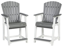 Load image into Gallery viewer, Transville - Gray / White - Barstool (Set of 2)