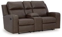 Load image into Gallery viewer, Lavenhorne - Granite - Dbl Rec Loveseat W/Console