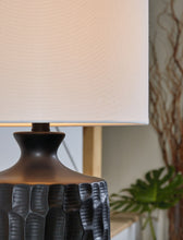 Load image into Gallery viewer, Ellisley - Black - Ceramic Table Lamp