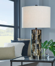 Load image into Gallery viewer, Ellford - Black / Brown / Cream - Poly Table Lamp