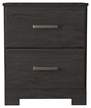 Load image into Gallery viewer, Belachime - Charcoal - Two Drawer Night Stand