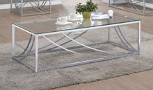 Load image into Gallery viewer, Lille - Rectangular Glass Top Coffee Table - Chrome