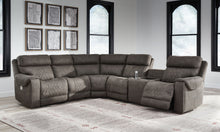 Load image into Gallery viewer, Hoopster - Gunmetal - Zero Wall Power Recliner With Console 6 Pc Sectional