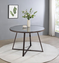 Load image into Gallery viewer, Jillian - Round Mirror Top Dining Table - Black Nickel