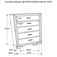 Load image into Gallery viewer, Beaumont - 5-Drawer Bedroom Chest - Champagne