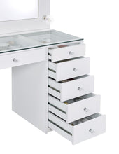 Load image into Gallery viewer, Acena - 7-Drawer Vanity Set With Lighting - White High Gloss