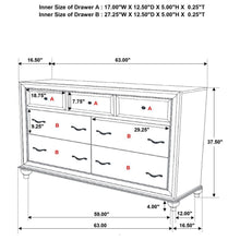 Load image into Gallery viewer, Barzini - 7-drawer Dresser