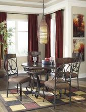 Load image into Gallery viewer, Glambrey - Brown - 5 Pc. - Dining Room Table, 4 Upholstered Side Chairs