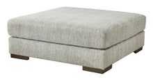 Load image into Gallery viewer, Regent Park - Pewter - Oversized Accent Ottoman