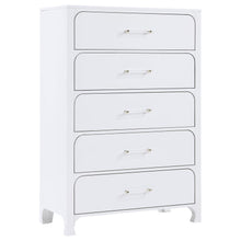 Load image into Gallery viewer, Anastasia - 5-Drawer Bedroom Chest - Pearl White