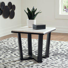 Load image into Gallery viewer, Fostead - White / Espresso - Square End Table