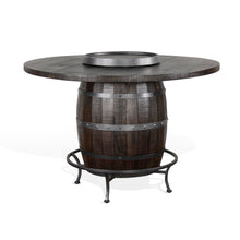 Load image into Gallery viewer, Homestead - Round Pub Table With Wine Barrel Base - Dark Brown