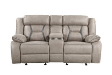 Load image into Gallery viewer, Tyson - Reclining Glider Console - Pearl Silver