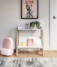 Load image into Gallery viewer, Blariden - White / Tan - Small Bookcase