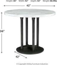 Load image into Gallery viewer, Centiar - Black / Gray - 5 Pc. - Counter Table, 4 Upholstered Barstools