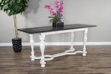 Load image into Gallery viewer, Carriage House - Friendship Table - White / Dark Brown