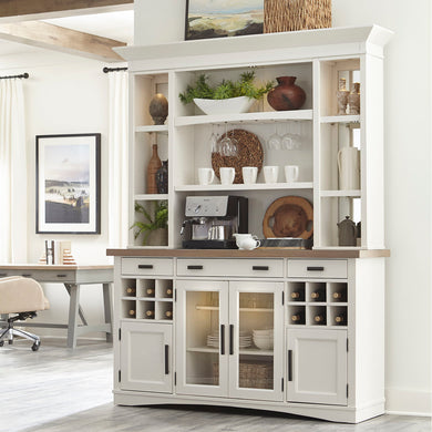 Americana Modern Dining - Buffet and Display Hutch - Cotton