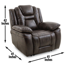 Load image into Gallery viewer, Oportuna - Dual Power Recliner Coffee - Dark Brown