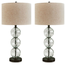 Load image into Gallery viewer, Airbal - Clear / Black - Glass Table Lamp (Set of 2)