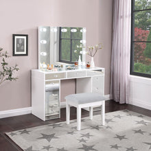 Load image into Gallery viewer, Regina - Makeup Vanity Table Set With Lighting - White