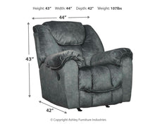 Load image into Gallery viewer, Capehorn - Granite - Rocker Recliner