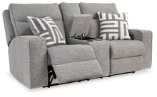 Load image into Gallery viewer, Biscoe - Pewter - Power Reclining Loveseat With Console /Adj Headrest