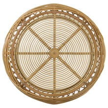 Load image into Gallery viewer, Dahlia - Round Glass Top Woven Rattan Coffee Table - Natural