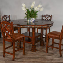 Load image into Gallery viewer, Santa Fe - 60&quot; Round Table With Lazy Susan - Dark Brown