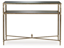 Load image into Gallery viewer, Cloverty - Aged Gold Finish - Sofa Table