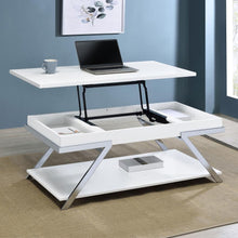 Load image into Gallery viewer, Marcia - Rectangular Lift Top Coffee Table - White High Gloss